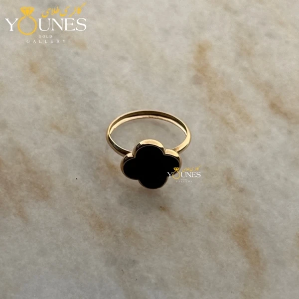 انگشتر ونکلیف مشکی طلا